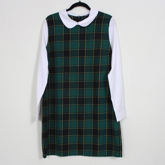 Allegra K Academia Plaid Mini Shift Dress - Picture 2 of 16